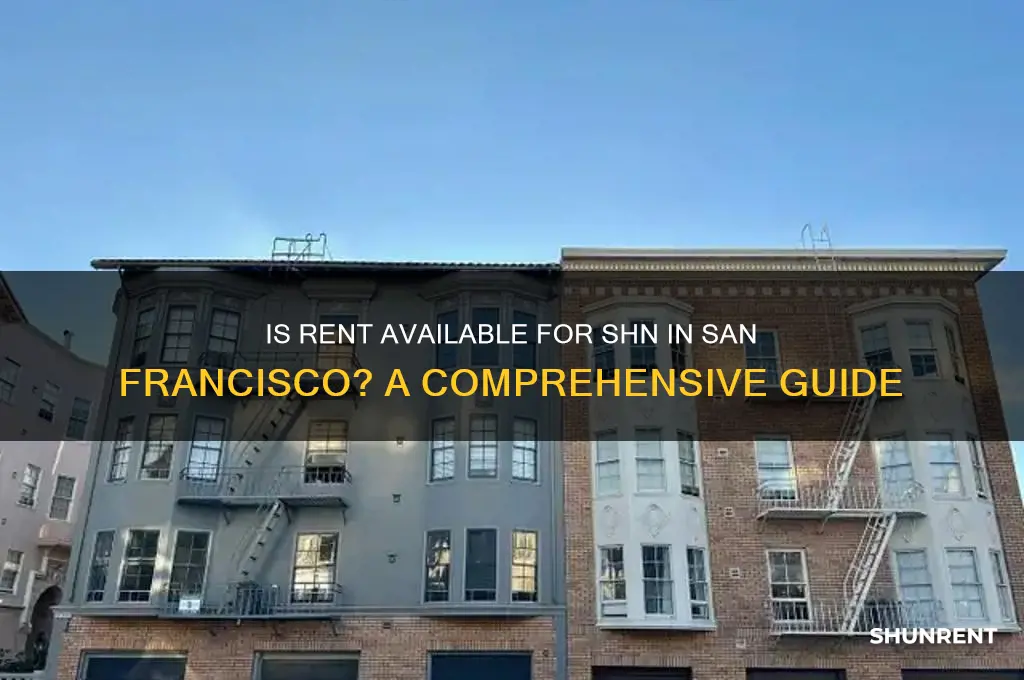 is rent available for shn in san francisco