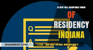 Is a Rent Bill Valid Proof of Residency in Indiana?