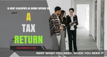 Is Rent a Dorm Expense? Tax Return Classification Explained