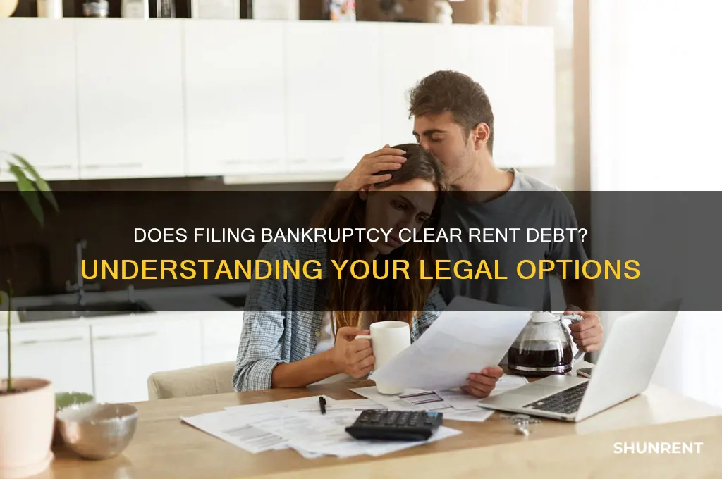 is rent cleared when you file bankruptcies