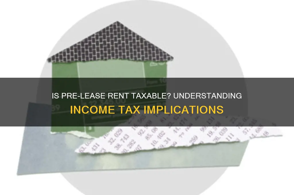 is rent collected before the lease starts taxable income