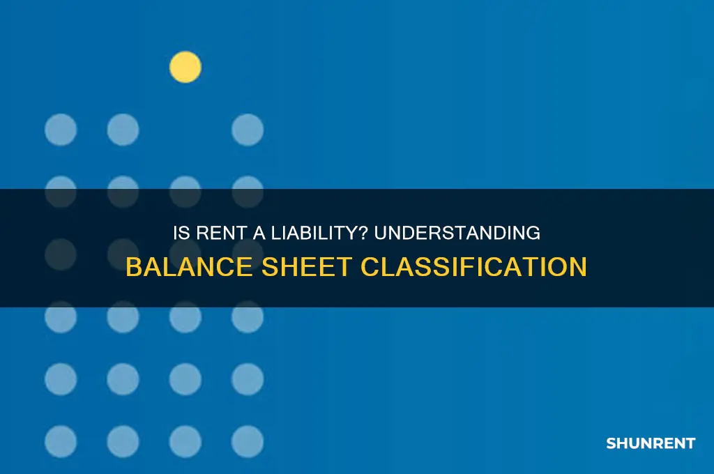 is rent considered a liability on a abalance sheet