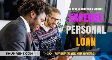 Is Rent a Student Expense for Personal Loans?