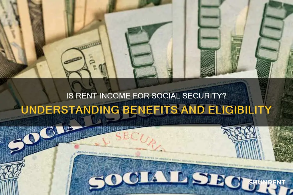 is rent considered income for social security