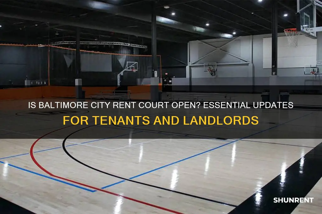 is rent court open in baltimore city