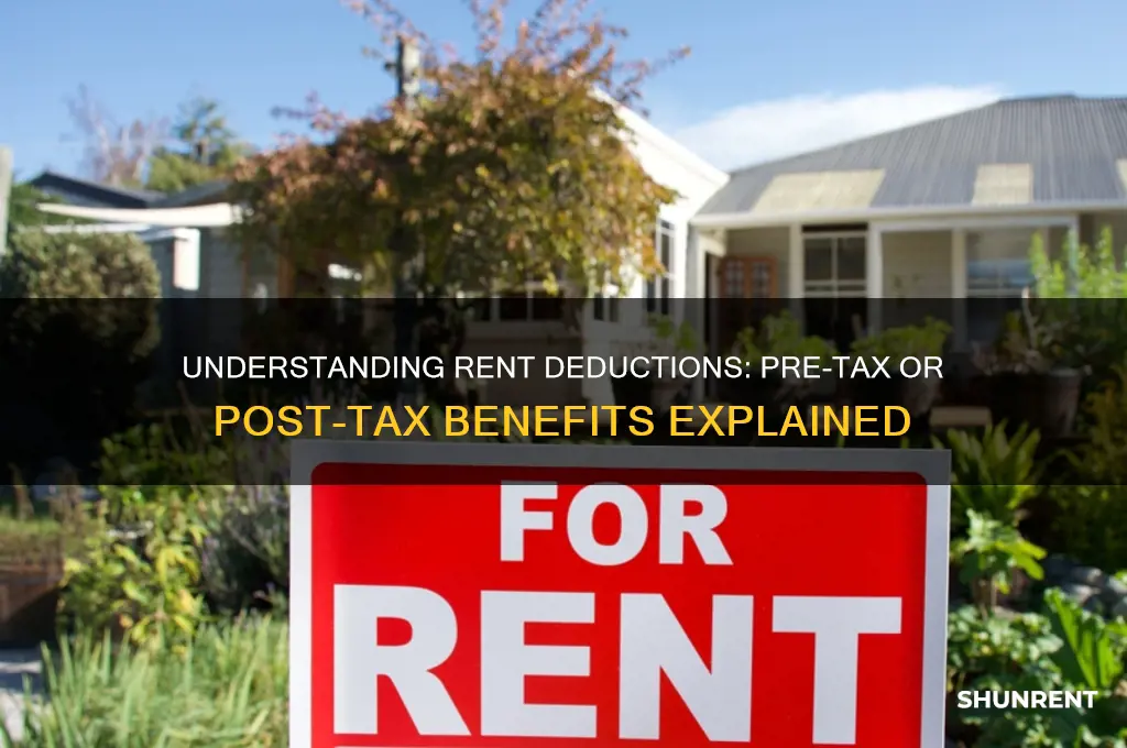 is rent deduction post or pre tax