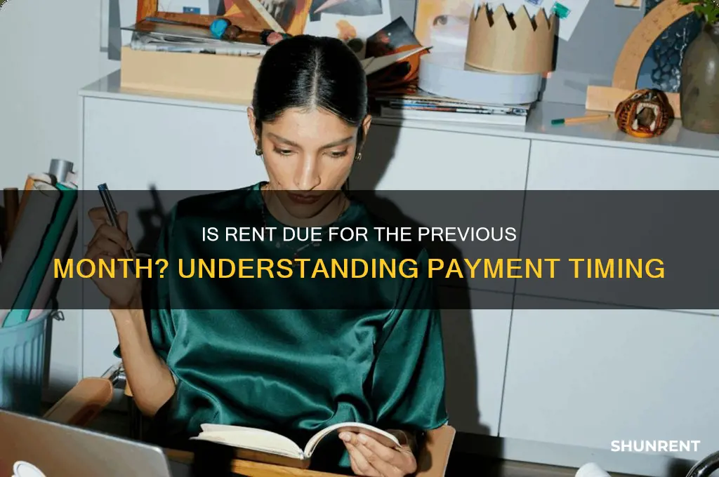 is rent due for the previous month