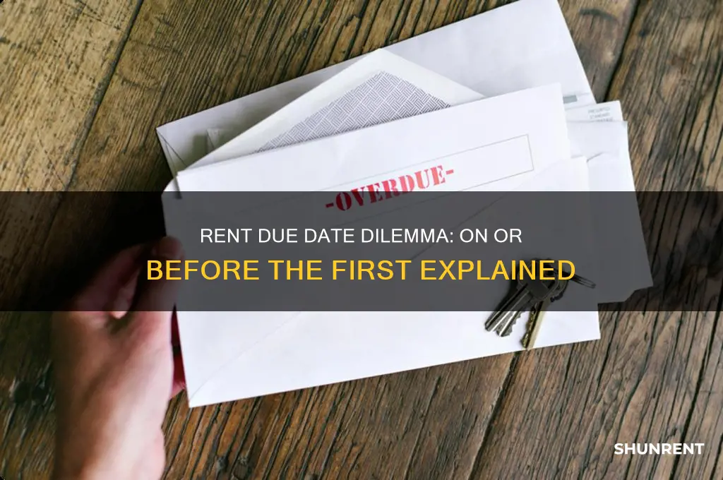 is rent due on or before the first