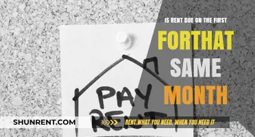 Is Rent Due on the First for the Same Month?