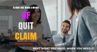 Rent Due After Quit Claim Notice: What Tenants Need to Know
