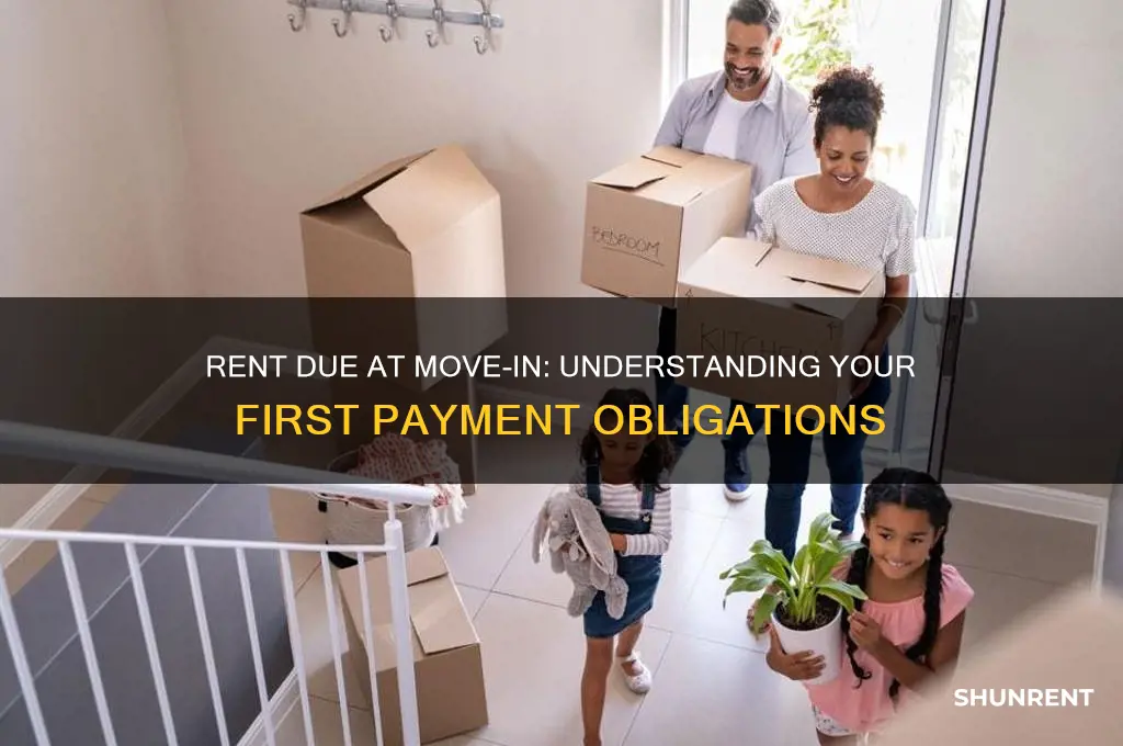 is rent due when you first move in