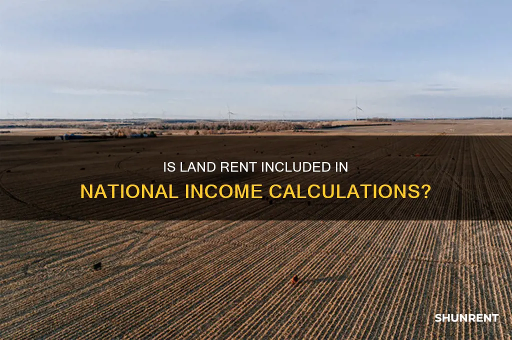 is rent for land part of national income