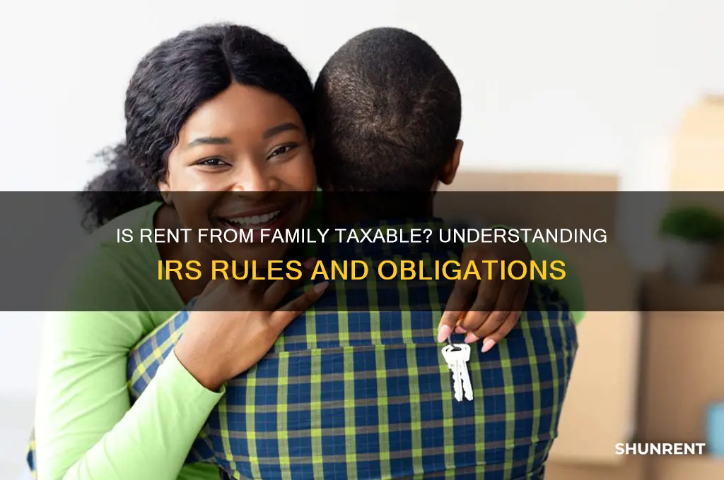 is rent from a family member taxable