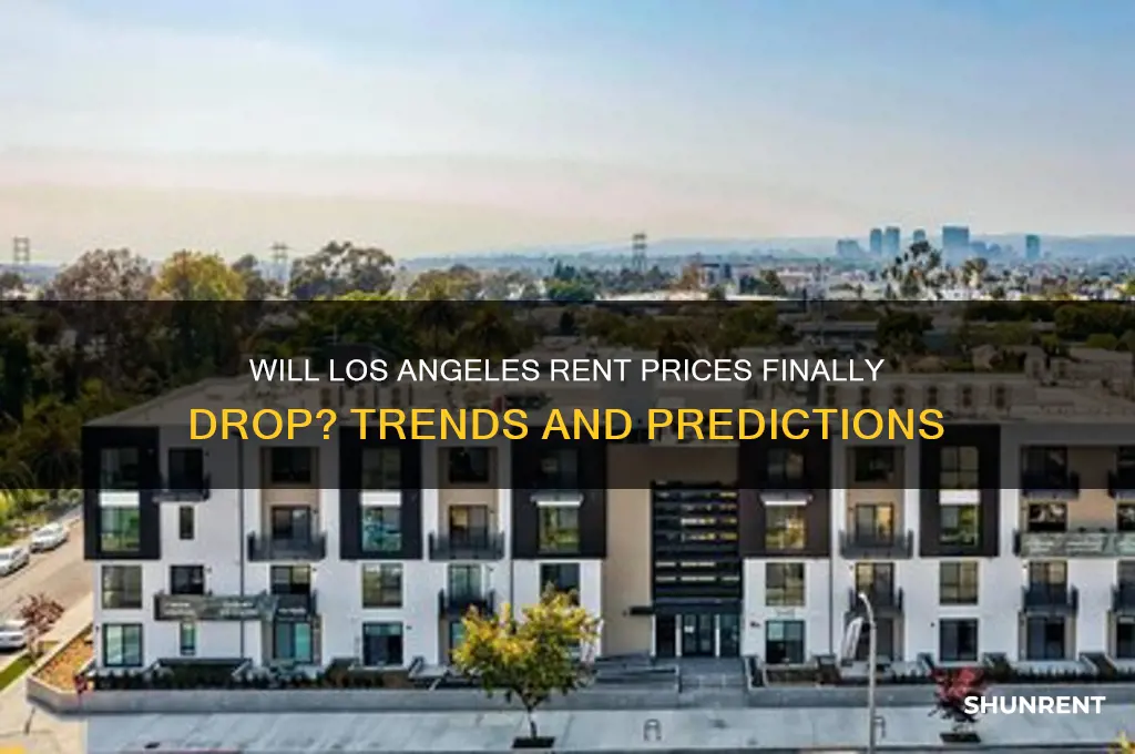 is rent go down in los angeles