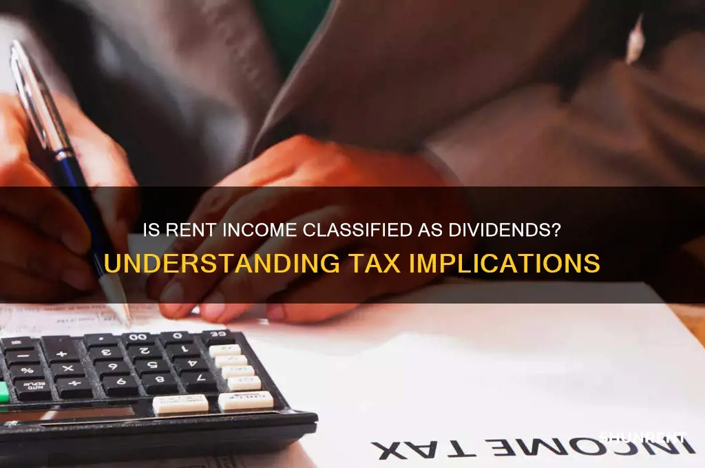is rent income a dividend or not