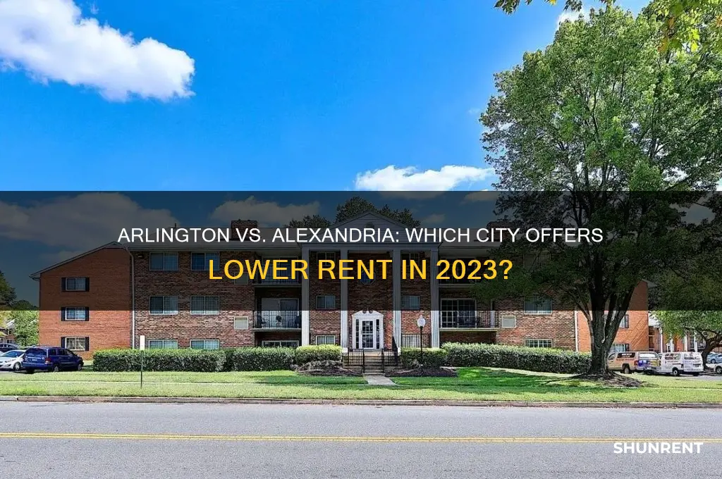 is rent less in arlington or alexandria