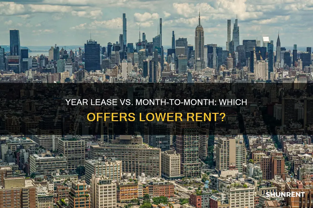 is rent less on a year lease