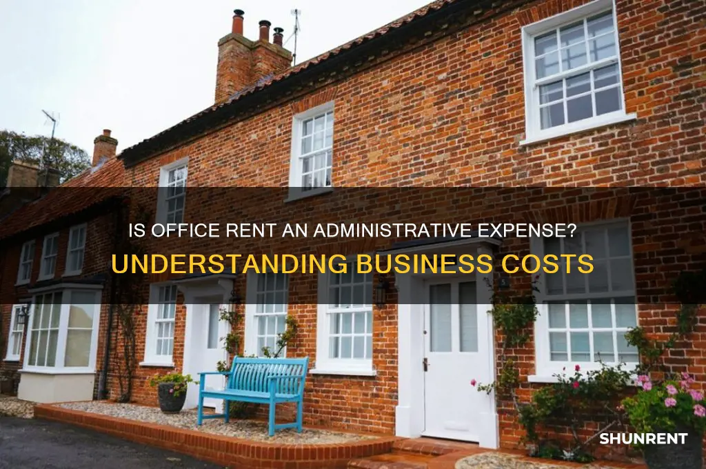 is rent on office facilities an administrative expense
