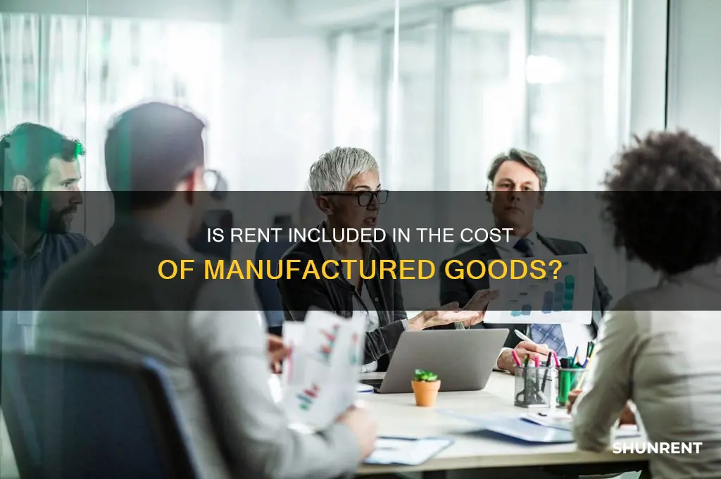 is rent on the schedule for manufactured goods