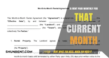 Understanding Rent Payment: Is It Paid Monthly for the Current Month?