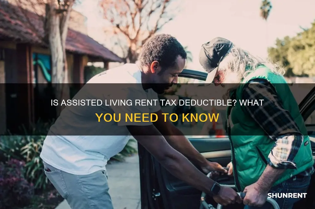 is rent paid to an assisted living facility tax deductible