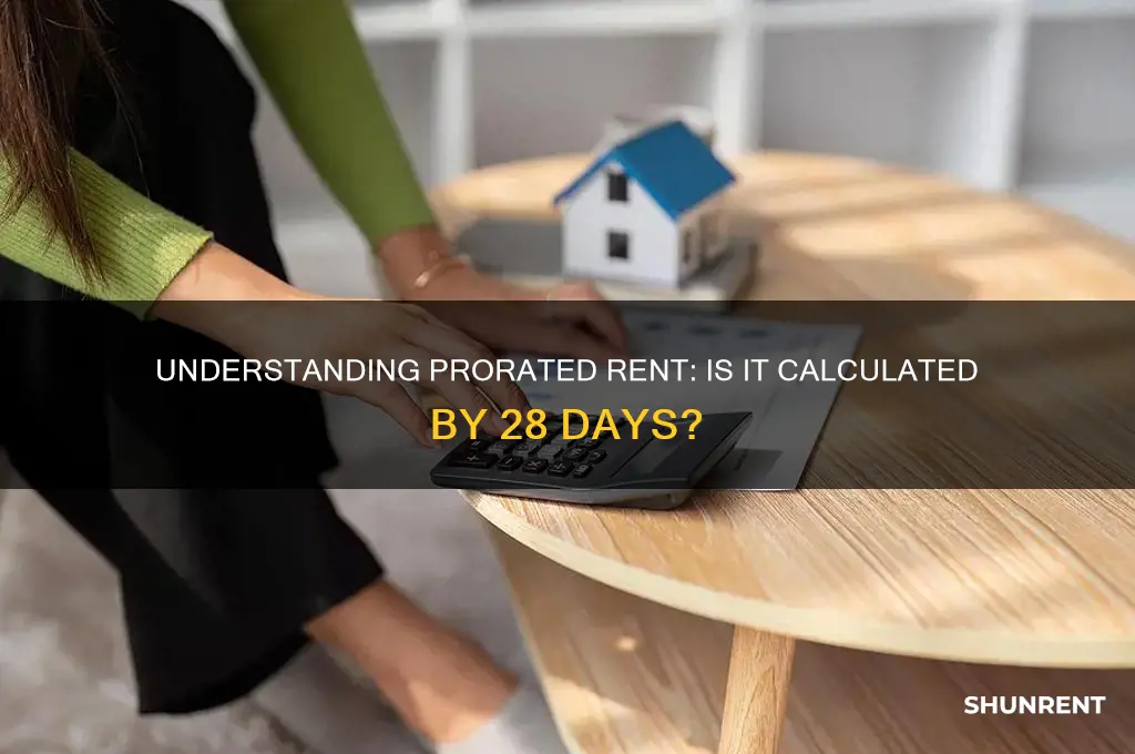 is rent pro rated by 28 days