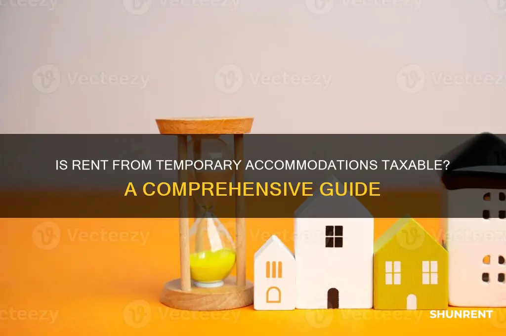 is rent received from temporary accommodations inc taxabl