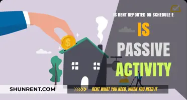 Is Rent Reported on Schedule E Considered Passive Activity?