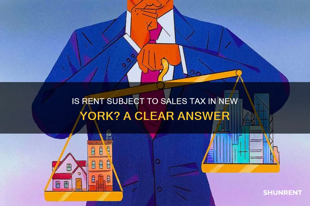 is rent subject to sales tax in new york