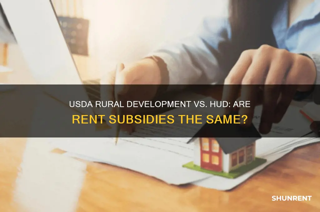 is rent subsidized by usda rural development same as hud