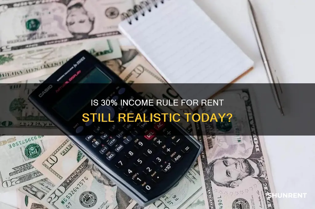 is rent supposed to be 30 of your income