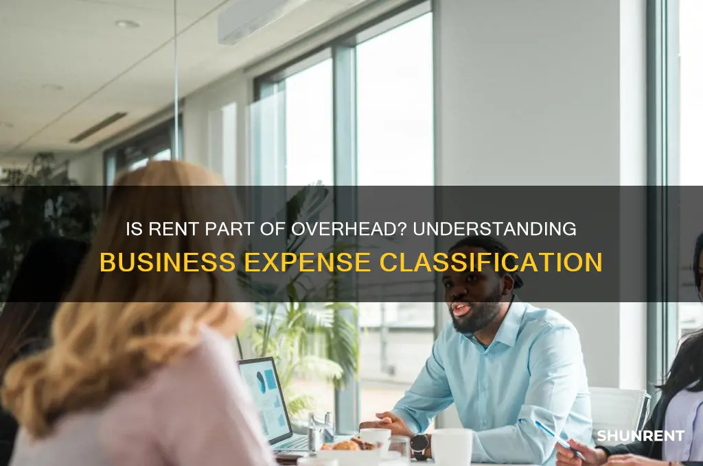 is rent supposed to be included in overhead