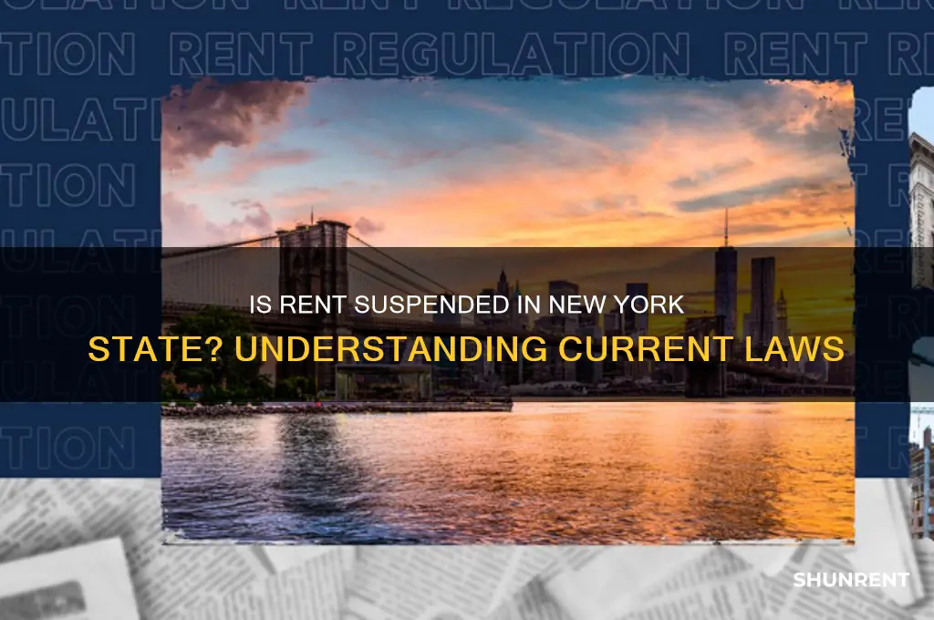 is rent suspended in new york state