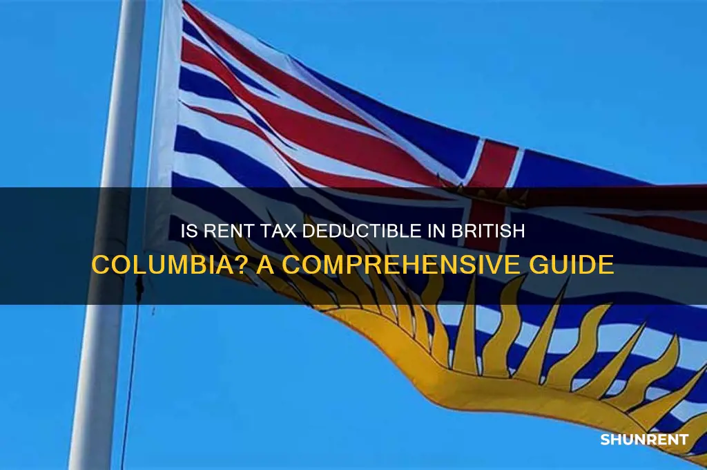is rent tax deductible in british columbia
