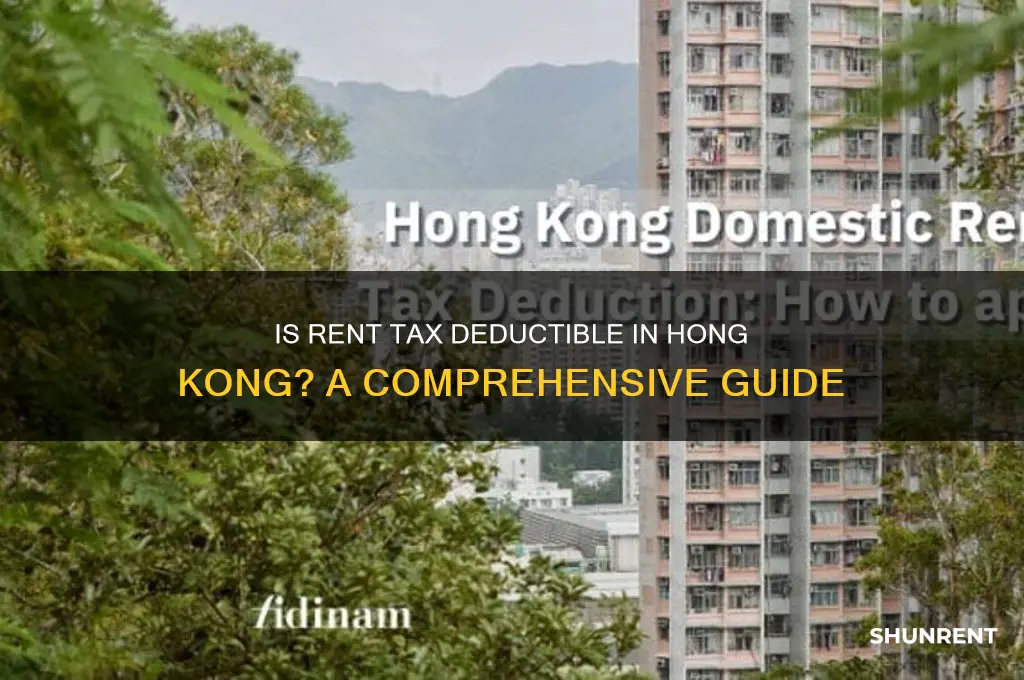 is rent tax deductible in hong kong
