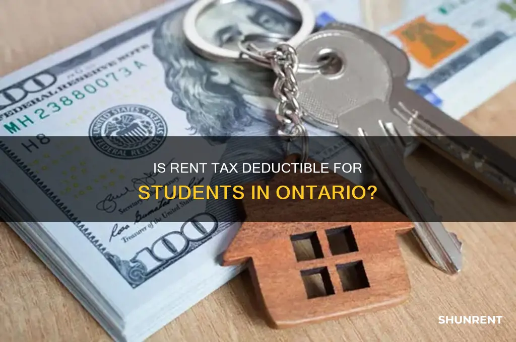 is rent tax deductible in ontario for students