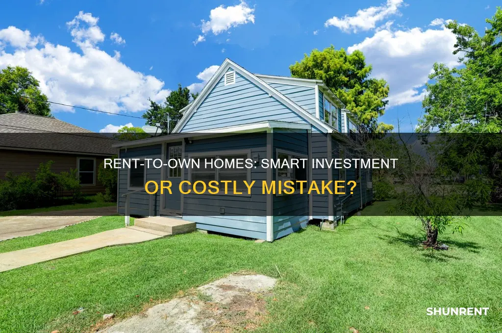 is rent to own a good idea