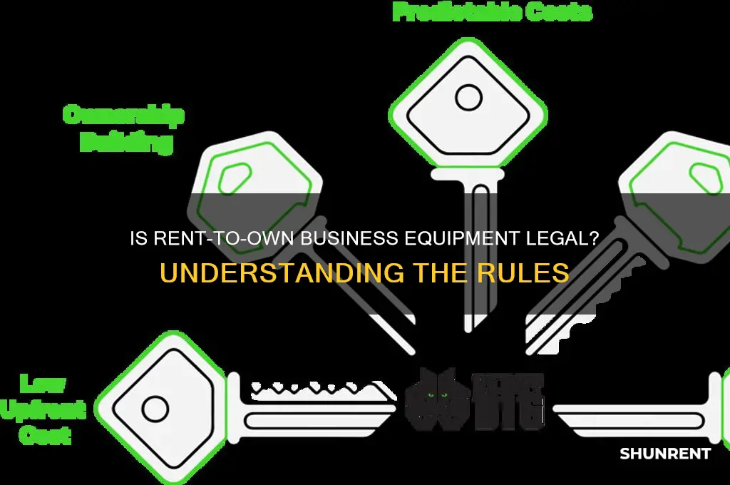 is rent to own business equipment legal