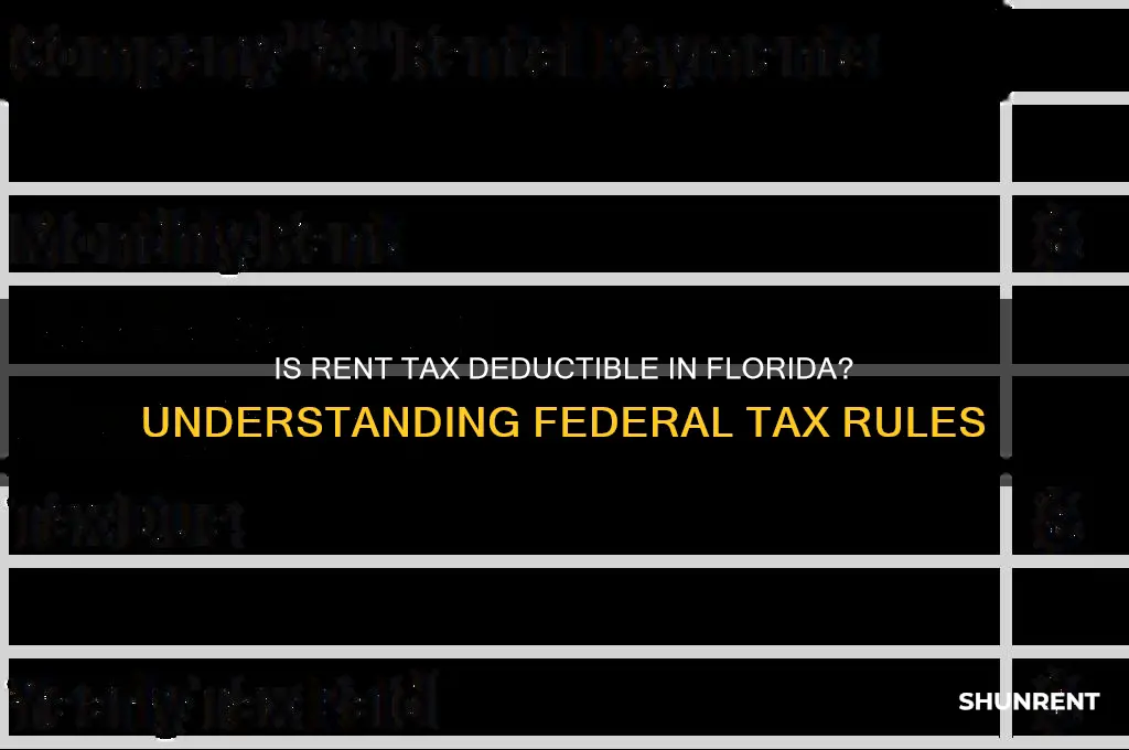 is rent us federal tax deductible in florida