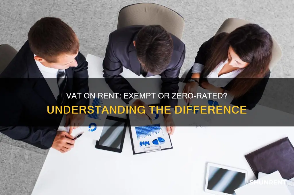 is rent vat exempt or zero rated