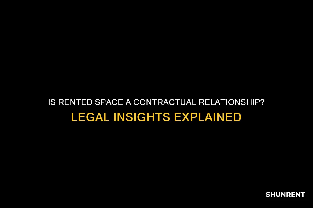 is rented space considered a contractual relationship