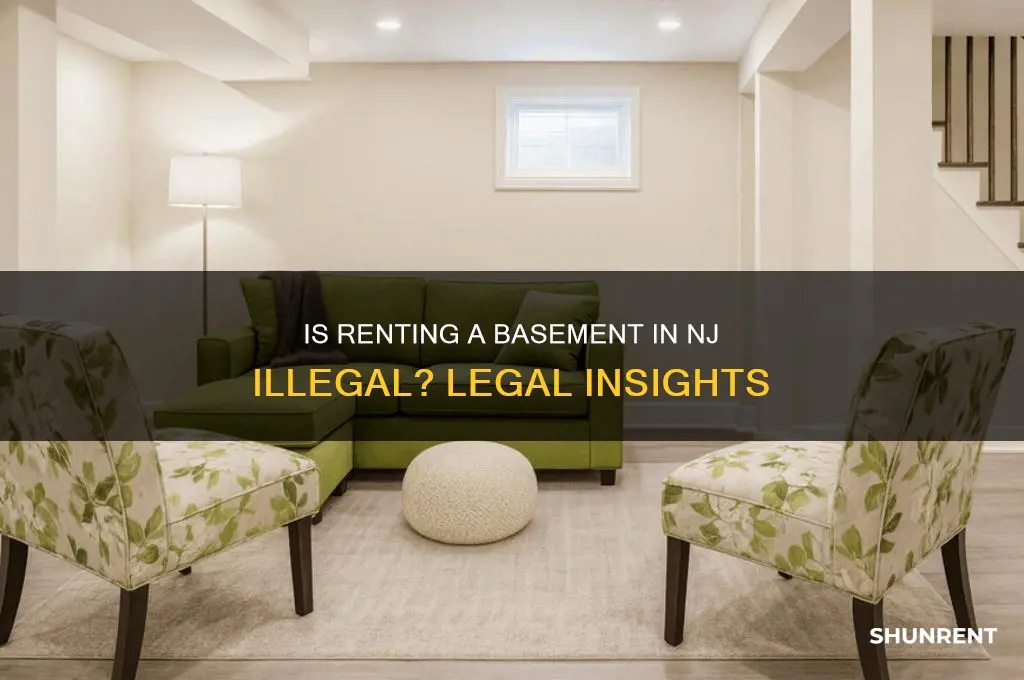 is renting a basement a criminal offense in nj