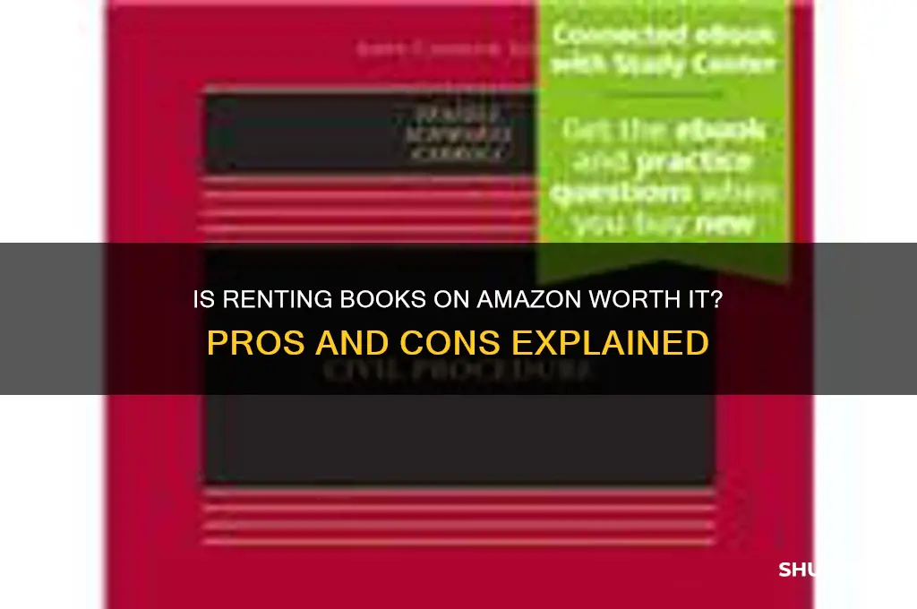 is renting a book on amazon good