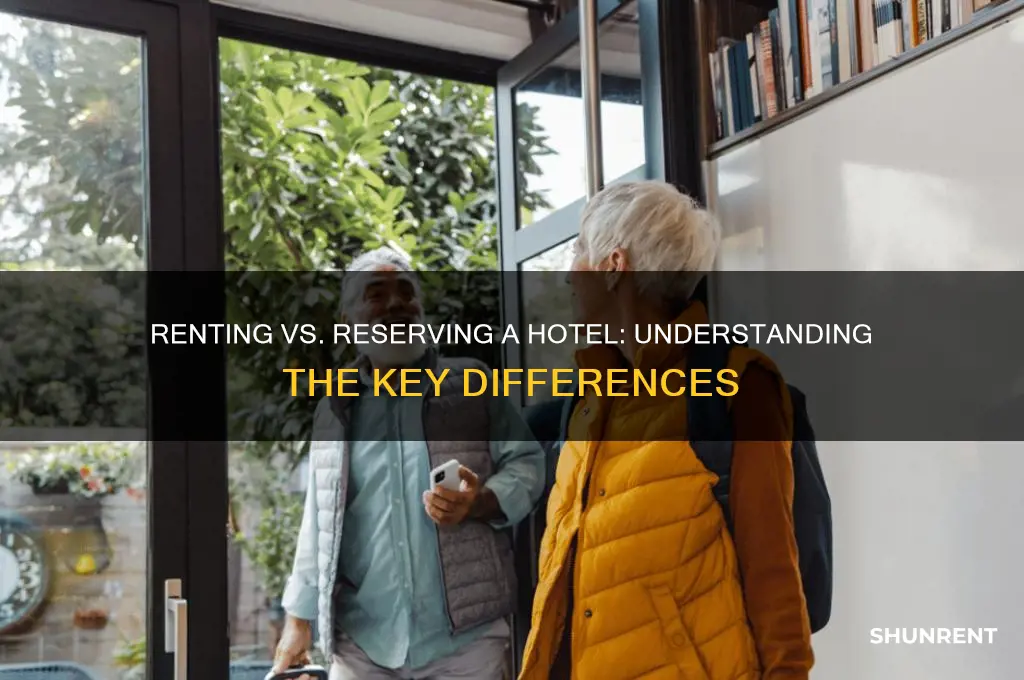 is renting a hotel the same as reserving a hotel