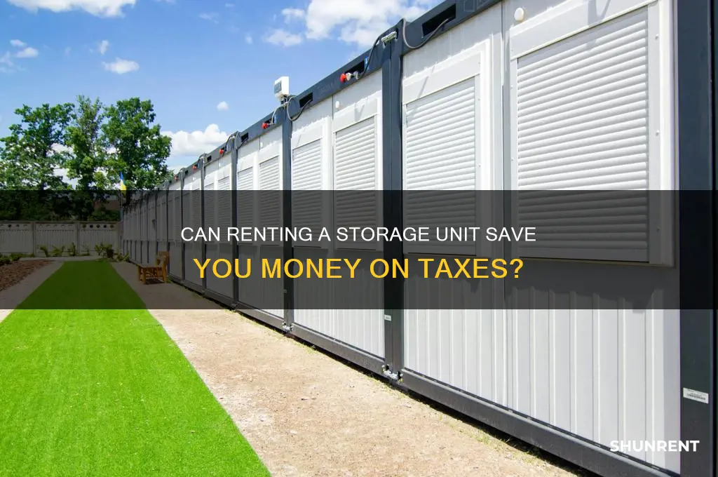 is renting a storage unit tax deductible