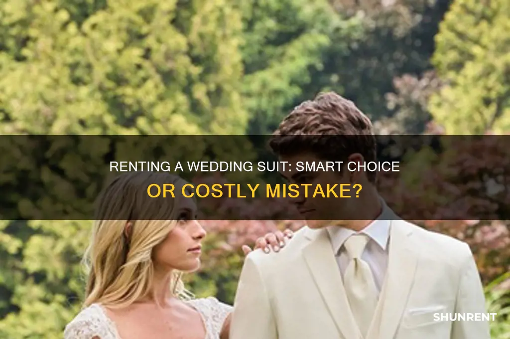 is renting a suit for wedding a good idea