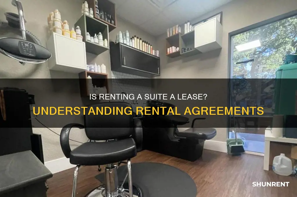 is renting a suite considered a lease