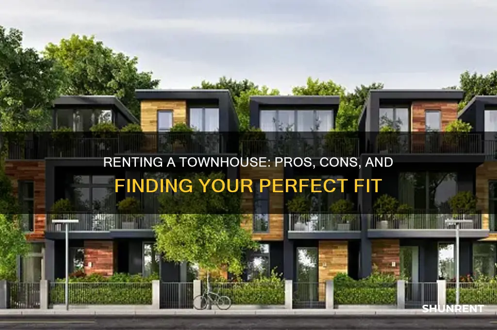 is renting a townhouse right for me