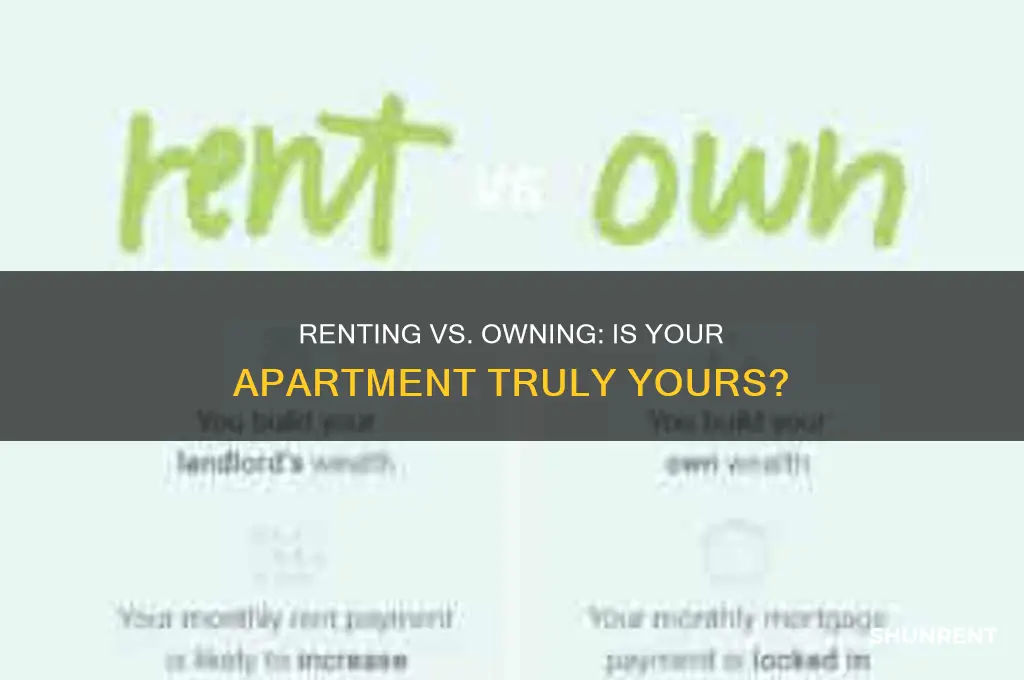 is renting an aparment considering owning it