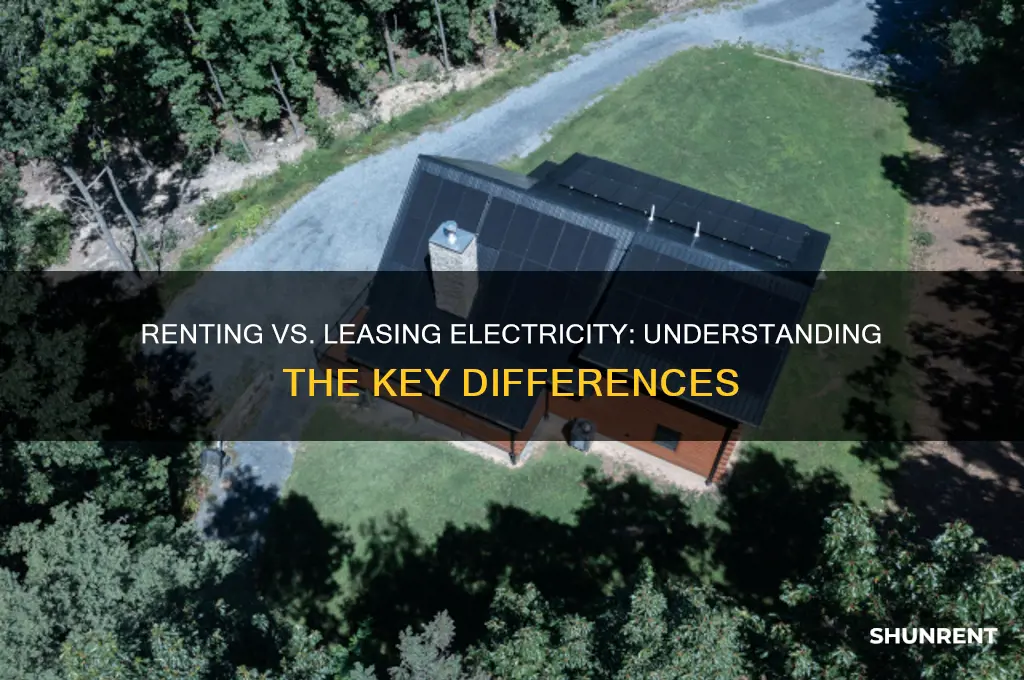 is renting and leasing the same thing electricity